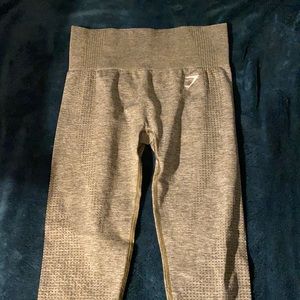 Gymshark Vital Seamless Khaki Marl Size Small